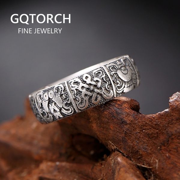 guaranteed 990 pure silver carved flowers fish rings for women and men fine jewelry anello donna
guaranteed 990 pure silver carved flowers fish rings for women and men fine jewelry anello donna