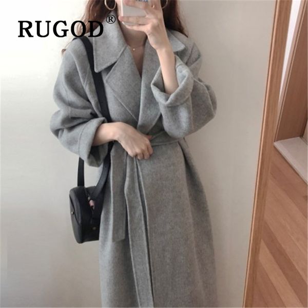 women's wool & blends rugod vintage solid long coat 2021 fashion auturm winter warm cashmere outwear female casual turn-down collar loo, Black
women's wool & blends rugod vintage solid long coat 2021 fashion auturm winter warm cashmere outwear female casual turn-down collar loo, Black