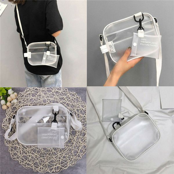2020 women clear pvc tote bag shoulder handbag transparent beach clutch purse gift jelly bag tote crossbody shoulder bags
2020 women clear pvc tote bag shoulder handbag transparent beach clutch purse gift jelly bag tote crossbody shoulder bags