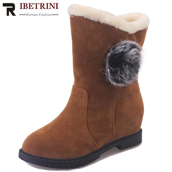 boots ribetrini women classic flock low heel fashion mid calf shoes brand casual leisure solid consise, Black
boots ribetrini women classic flock low heel fashion mid calf shoes brand casual leisure solid consise, Black