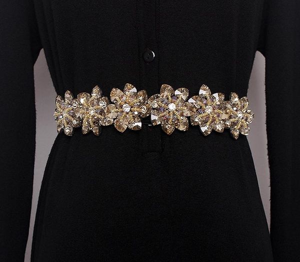 2019 women yellow crystal elastic belt for women rhinestone studded flower narrow belts bride cool femme slim waist-shaped y200807, Black;brown
2019 women yellow crystal elastic belt for women rhinestone studded flower narrow belts bride cool femme slim waist-shaped y200807, Black;brown