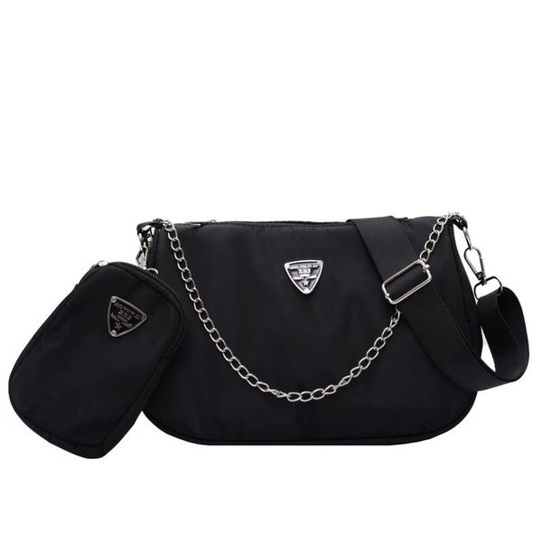 new designer women handbag female shoulder bags vintage bags nylon bag solid color ladies hand bag chain 2pcs luxury crossbody messenger bag
new designer women handbag female shoulder bags vintage bags nylon bag solid color ladies hand bag chain 2pcs luxury crossbody messenger bag