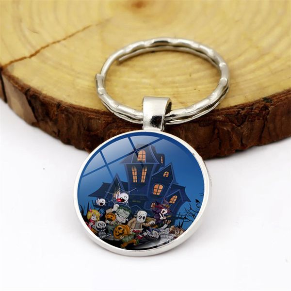 wg 1pc happy halloween witch castle time jewel cabochon glass ball keychain keyrings pendant metal keyring for women jewelry, Silver
wg 1pc happy halloween witch castle time jewel cabochon glass ball keychain keyrings pendant metal keyring for women jewelry, Silver
