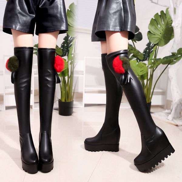 boots women new 2020 shoes platform thigh high heels high winter footwear booties ladies round toe, Black
boots women new 2020 shoes platform thigh high heels high winter footwear booties ladies round toe, Black
