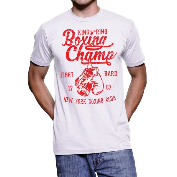 2019 fashion 100% cotton slim fit t - shirt uomo boxing champion red illustration vintage t shirt
2019 fashion 100% cotton slim fit t - shirt uomo boxing champion red illustration vintage t shirt