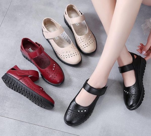 flats women genuine leather shoes women soft bottom hollow out shoes slip on breathable, Black
flats women genuine leather shoes women soft bottom hollow out shoes slip on breathable, Black