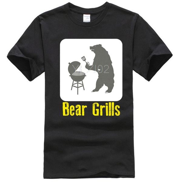 bear grills bbq design mens t shirt tee birthday fashion gift funny barbecue