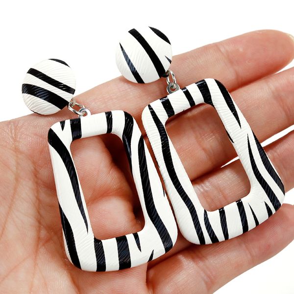 amorcome simple zebra print hollow out earrings for women trendy 2020 geometric stripe drop earring fashion statement jewelry, Silver
amorcome simple zebra print hollow out earrings for women trendy 2020 geometric stripe drop earring fashion statement jewelry, Silver