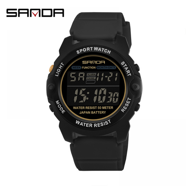 sanda new sports electronic watch luminous waterproof men's youth multifunctional outdoor mountaineering waterproof wrist watch, Slivery;brown
sanda new sports electronic watch luminous waterproof men's youth multifunctional outdoor mountaineering waterproof wrist watch, Slivery;brown