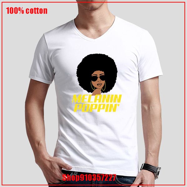 melanin poppin proud african pride v neck team t-shirts comfortable all cotton tees personalized short sleeves young man blouse
melanin poppin proud african pride v neck team t-shirts comfortable all cotton tees personalized short sleeves young man blouse