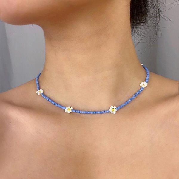 chokers 2021 simple seed beads flower strand necklace women string beaded short choker jewelry 16 inches gift, Golden;silver
chokers 2021 simple seed beads flower strand necklace women string beaded short choker jewelry 16 inches gift, Golden;silver