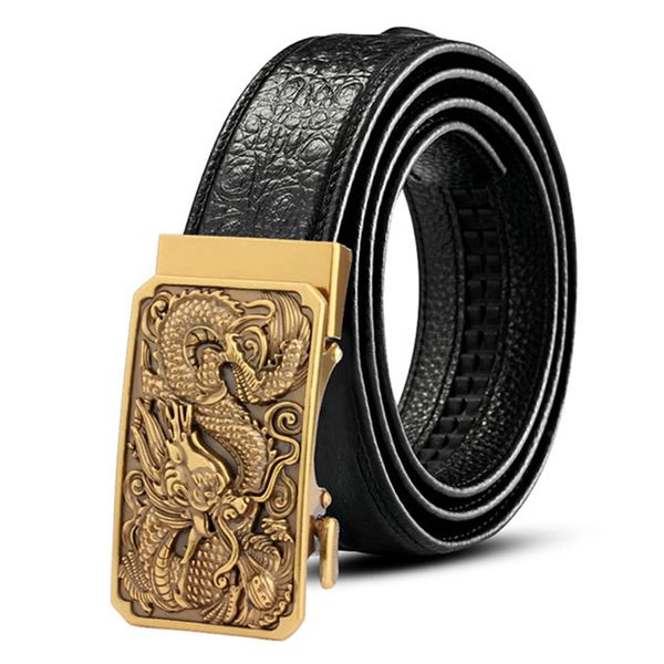 ckmn brand coppe design genuine leather men's automatic buckle belt fashion crocodile skin texture male leather strap new, Black;brown
ckmn brand coppe design genuine leather men's automatic buckle belt fashion crocodile skin texture male leather strap new, Black;brown