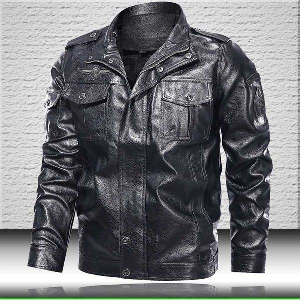 men's fur & faux stand collar leather jacket 2021 vintage men winter fleece coats casual bomber jackets for, Black
men's fur & faux stand collar leather jacket 2021 vintage men winter fleece coats casual bomber jackets for, Black