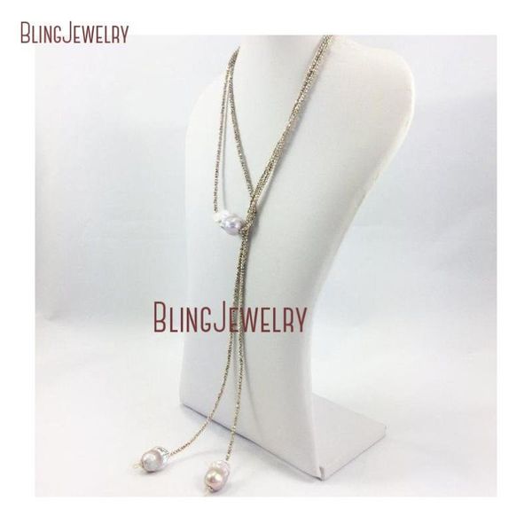light gold pyrite beads lariat necklace freshwater baroque pearl necklace long laying nm19104, Silver
light gold pyrite beads lariat necklace freshwater baroque pearl necklace long laying nm19104, Silver
