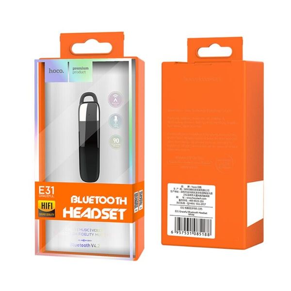 hoco e31 mini business handin-ear wireless bluetooth v4.1 earphone car bluetooth headset black white color retail package
hoco e31 mini business handin-ear wireless bluetooth v4.1 earphone car bluetooth headset black white color retail package