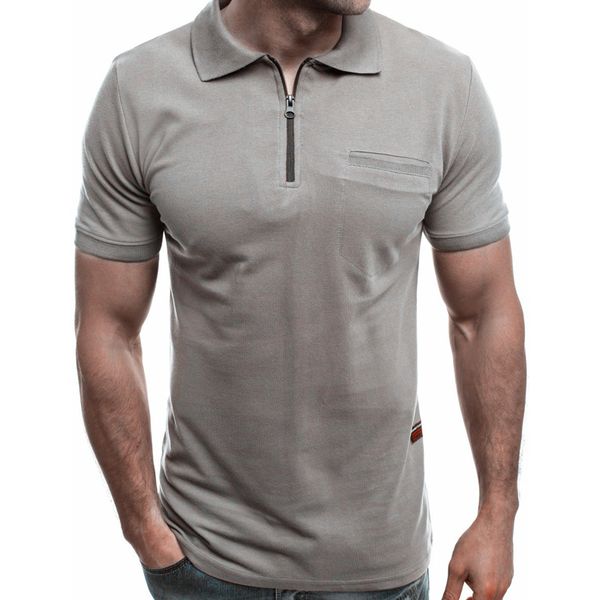 men's polos mens shirts summer solid zipper casual for men clothing short sleeve shirt para hombre, White;black
men's polos mens shirts summer solid zipper casual for men clothing short sleeve shirt para hombre, White;black
