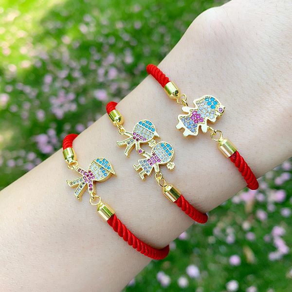 charm bracelets couple red rope gold zircon boy girls bracelet kid adjustable black string pulseiras famila brtc05, Golden;silver
charm bracelets couple red rope gold zircon boy girls bracelet kid adjustable black string pulseiras famila brtc05, Golden;silver