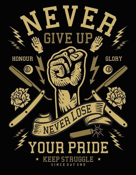 2019 new arrival men's fashion never give up your pride tee shirt black or white summer tee shirt
2019 new arrival men's fashion never give up your pride tee shirt black or white summer tee shirt