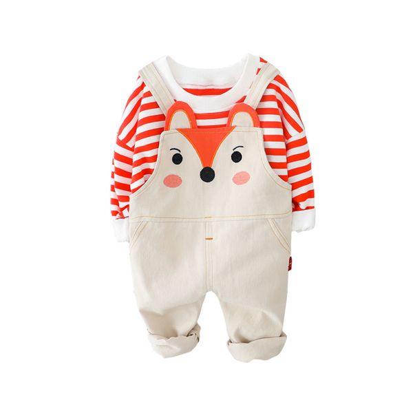 new spring autumn baby cotton clothes fashion children boys girls striped t-shirt overalls 2pcs/sets kids cartoon clothing sets, White
new spring autumn baby cotton clothes fashion children boys girls striped t-shirt overalls 2pcs/sets kids cartoon clothing sets, White