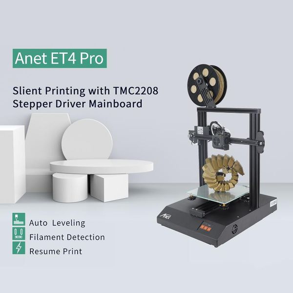 anet et4 pro upgrade high precision 3d printer ultra quiet mainboard tmc2208 driver printing size 220*220*250mm
anet et4 pro upgrade high precision 3d printer ultra quiet mainboard tmc2208 driver printing size 220*220*250mm