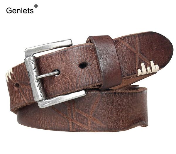 luxury genuine leather belt men vintage buckle men's belt handmade jeans strap good quality cow skin young multi color y200520, Black;brown
luxury genuine leather belt men vintage buckle men's belt handmade jeans strap good quality cow skin young multi color y200520, Black;brown