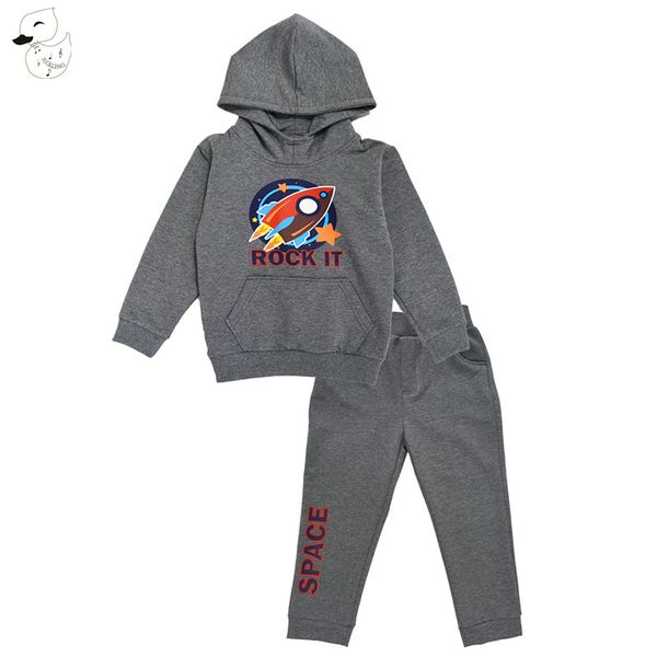 biniduckling kids boys sets autumn spring clothes sets rocket printed hoodies+pants cotton sports set children suit clothing, White
biniduckling kids boys sets autumn spring clothes sets rocket printed hoodies+pants cotton sports set children suit clothing, White