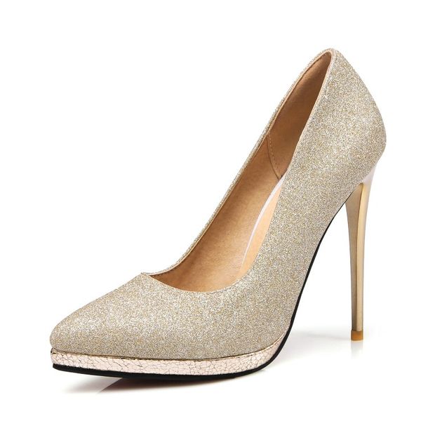 big size single shoe with pointed sequin design ladies high heels women shoes woman pumps, Black
big size single shoe with pointed sequin design ladies high heels women shoes woman pumps, Black
