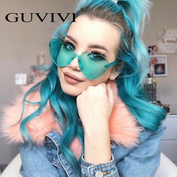 sunglasses love heart shape women 2021 rimless frame tint clear lens colorful sun glasses red pink yellow shades, White;black
sunglasses love heart shape women 2021 rimless frame tint clear lens colorful sun glasses red pink yellow shades, White;black