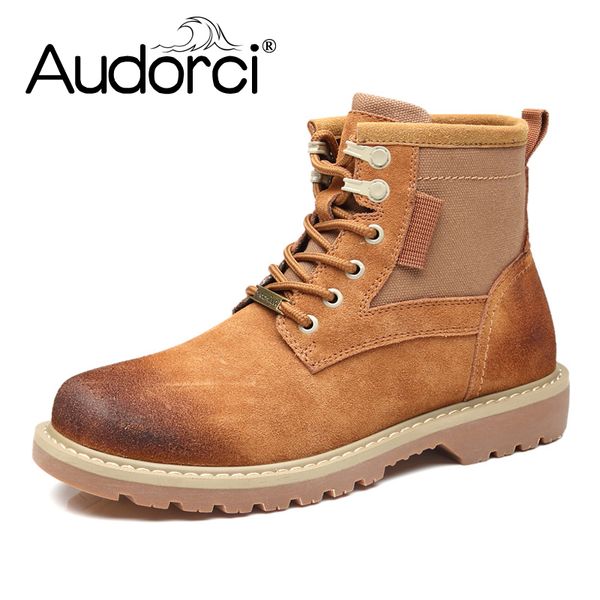 audorci 2020 autumn men's cow suede leather ankle boots man lace-up casual shoes male fashion motorcycle boot size 38-44, Black
audorci 2020 autumn men's cow suede leather ankle boots man lace-up casual shoes male fashion motorcycle boot size 38-44, Black