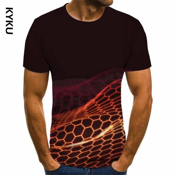 men's t-shirts kyku europe and the united states style mesh pattern 3d digital printing t-shirt casual round neck short sleeve, White;black
men's t-shirts kyku europe and the united states style mesh pattern 3d digital printing t-shirt casual round neck short sleeve, White;black