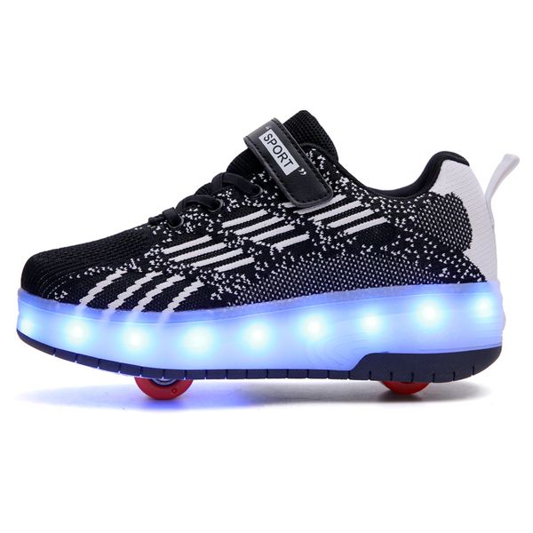 kids led roller shoes for toddler boy girl children glowing light up usb luminous sneakers with wheels kids rollers skate shoes, Black
kids led roller shoes for toddler boy girl children glowing light up usb luminous sneakers with wheels kids rollers skate shoes, Black