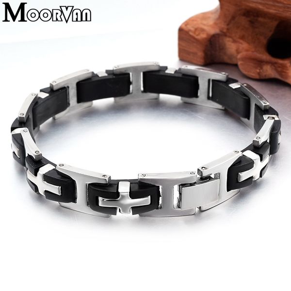 hiphop men silicon stainless steel 21cm12mm link cross bracelet bangle pulseira masculina jewelry man christmas gift boys father, Black
hiphop men silicon stainless steel 21cm12mm link cross bracelet bangle pulseira masculina jewelry man christmas gift boys father, Black