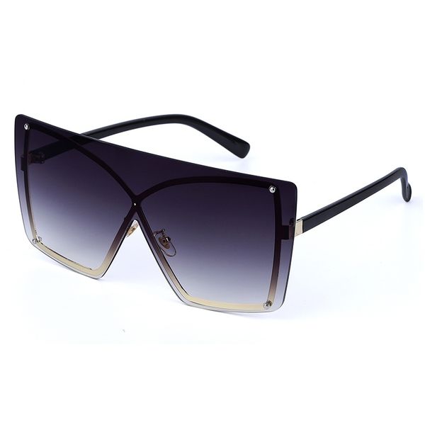 sunglasses square oversized women brand designer vintage luxury rimless retro men eyewear frames fashion, White;black
sunglasses square oversized women brand designer vintage luxury rimless retro men eyewear frames fashion, White;black