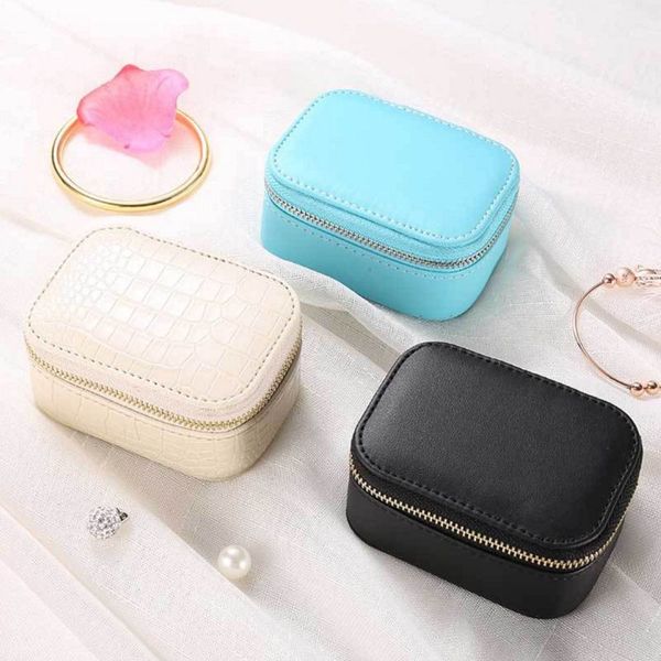 simple jewelry box faux pu leather earrings necklace bracelet storage european style portable travel jewellery organizer, Pink;blue
simple jewelry box faux pu leather earrings necklace bracelet storage european style portable travel jewellery organizer, Pink;blue