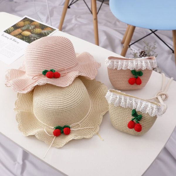fisherman hat girls two piece set straw hat cherry small satche bucket cap women summer 2020 kids gift cute, Blue;gray
fisherman hat girls two piece set straw hat cherry small satche bucket cap women summer 2020 kids gift cute, Blue;gray