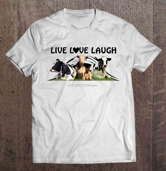 men t shirt live love laugh -cows women t-shirt