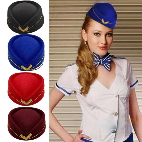 2020 wool felt pillbox air hostesses beret hat base cap airline stewardess formal uniform hat caps accessory, Blue;gray
2020 wool felt pillbox air hostesses beret hat base cap airline stewardess formal uniform hat caps accessory, Blue;gray