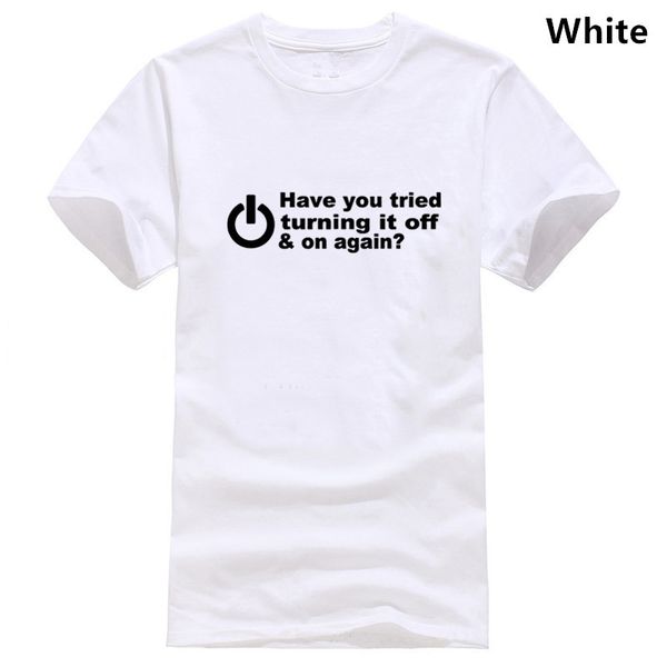 вы пробовали выключив его и снова футболка смешная на день рождения человек папа отец geek nerd программист hacker t shirt
вы пробовали выключив его и снова футболка смешная на день рождения человек папа отец geek nerd программист hacker t shirt