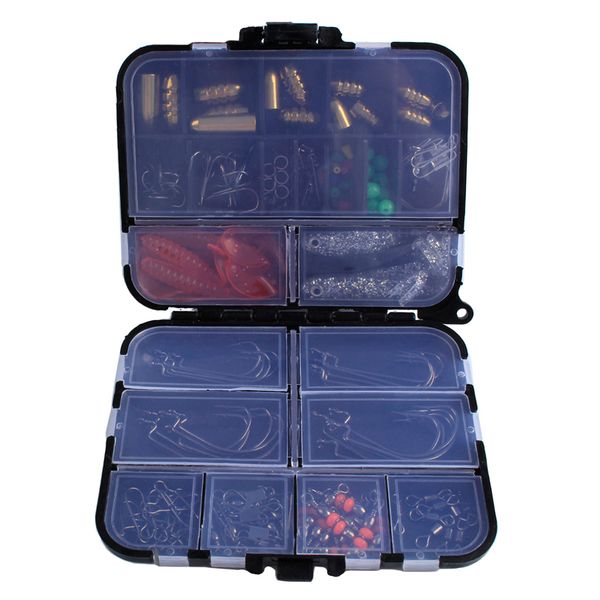138pcs soft fishing lure accessories box set hooks swivels beans ssinker o-shape ring fishing leader wire
138pcs soft fishing lure accessories box set hooks swivels beans ssinker o-shape ring fishing leader wire