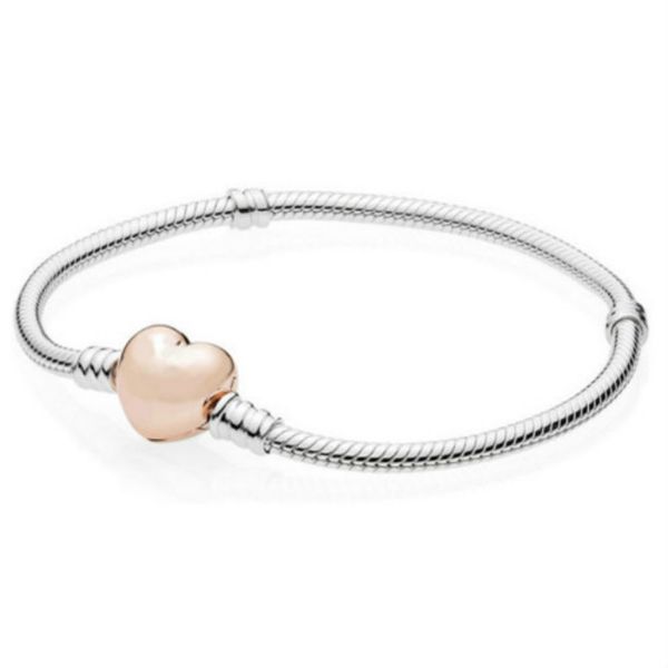 new 100% 925 sterling silver rose gold heart bracelet clear cz charm bead fit bracelet diy jewelry gift the factory wholesale three gifts, Golden;silver
new 100% 925 sterling silver rose gold heart bracelet clear cz charm bead fit bracelet diy jewelry gift the factory wholesale three gifts, Golden;silver