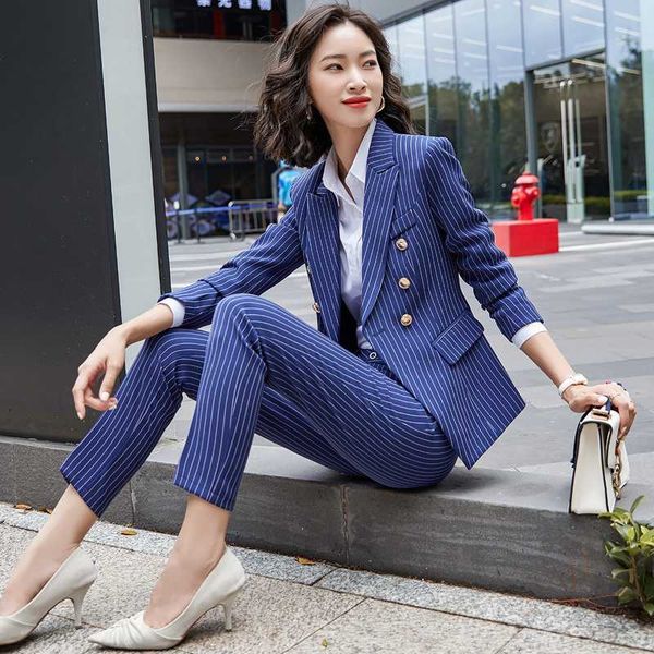 long sleeve styles formal women business suits novelty striped female styles pantsuits autumn winter professional blazers, White
long sleeve styles formal women business suits novelty striped female styles pantsuits autumn winter professional blazers, White