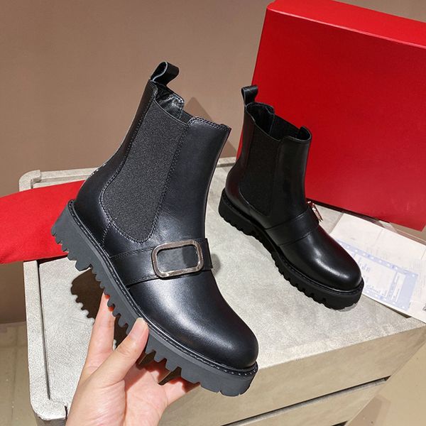 r winter woman martin boots 100% genuine leather flat bottomed boots fashion snow boots size35-41with box, Black
r winter woman martin boots 100% genuine leather flat bottomed boots fashion snow boots size35-41with box, Black
