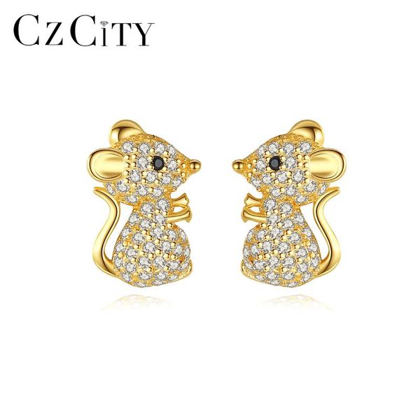 stud czcity cute small mouse animal cz earrings for women fine jewelry 925 sterling silver earring bijoux femme party gift se539, Golden;silver
stud czcity cute small mouse animal cz earrings for women fine jewelry 925 sterling silver earring bijoux femme party gift se539, Golden;silver