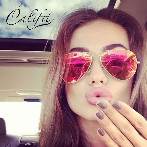 califit pilot classic sunglasses women pink mirror brand designer sun glasses uv400 shades original driving glasses male eyewear, White;black
califit pilot classic sunglasses women pink mirror brand designer sun glasses uv400 shades original driving glasses male eyewear, White;black
