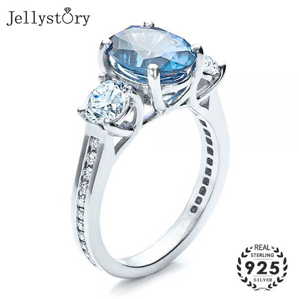 cluster rings jellystory fashion 925 sterling silver ring with 10mm oval shaped sapphire jewellery for women wedding promise party gifts, Golden;silver
cluster rings jellystory fashion 925 sterling silver ring with 10mm oval shaped sapphire jewellery for women wedding promise party gifts, Golden;silver