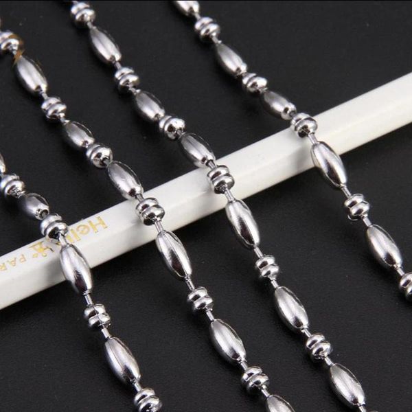 1.5/2/2.4/3/3.2mm 100meters wholesale bulk 316l stainless steel silver color rice ball chain necklace link diy wholesale jewelry
1.5/2/2.4/3/3.2mm 100meters wholesale bulk 316l stainless steel silver color rice ball chain necklace link diy wholesale jewelry
