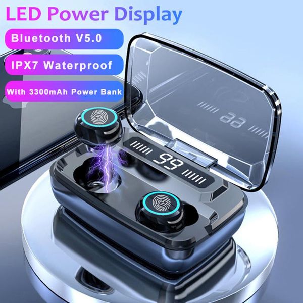 m11 bluetooth earphone v5.0 touch control sport wireless headphones headset with microphone 3300mah power bank for phone
m11 bluetooth earphone v5.0 touch control sport wireless headphones headset with microphone 3300mah power bank for phone