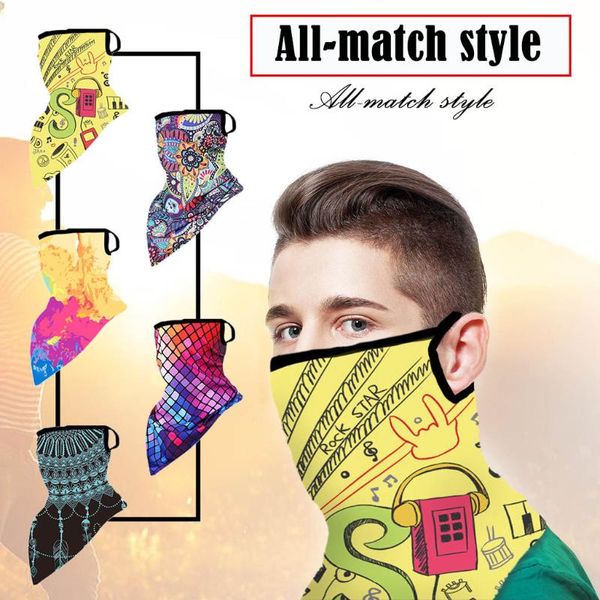 25# 1pc cycling bandana 3d printed dustproof windproof magic facial cover multifunctional outdoor sport turban, Black 
25# 1pc cycling bandana 3d printed dustproof windproof magic facial cover multifunctional outdoor sport turban, Black