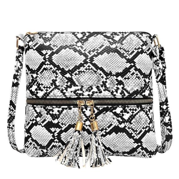 tassel snake printing zipper shoulder messenger bag for women mochila handbag wallet sac a main femme mujer bolsas femininas#25
tassel snake printing zipper shoulder messenger bag for women mochila handbag wallet sac a main femme mujer bolsas femininas#25
