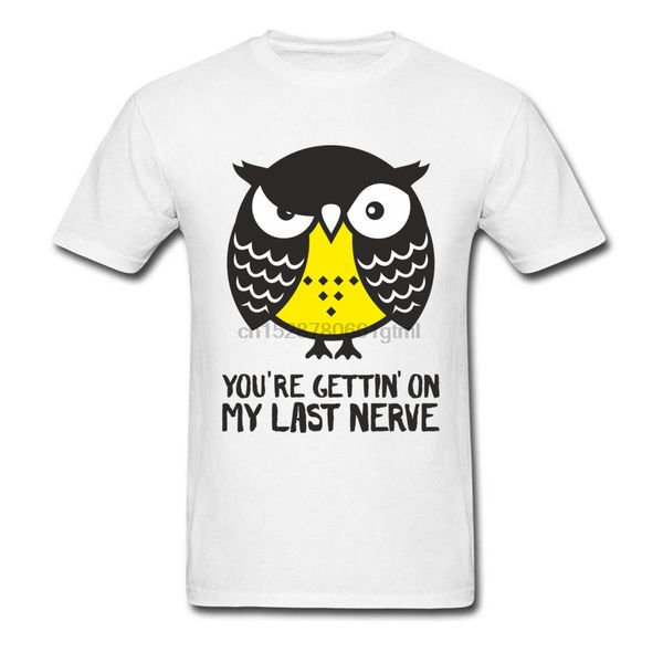 100% cotton men t shirt funny owl saying t-shirt personalized sweatshirts last nerve letter cartoon white tees for summer
100% cotton men t shirt funny owl saying t-shirt personalized sweatshirts last nerve letter cartoon white tees for summer